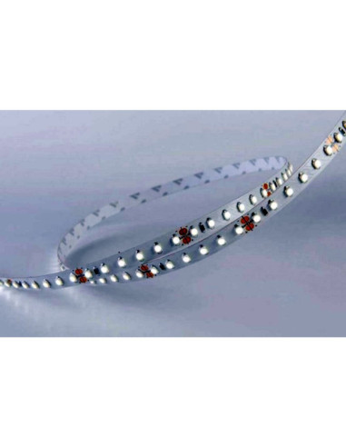 Striscia LED 24V 14.4w/m 120led/mt 3000k etl IP33 8mm pcb cri 80 rolla 25m