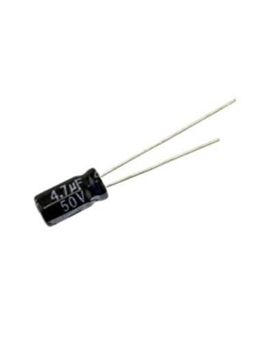 Condensatore elettrolitico verticale 105°  50V      4,7 uf
