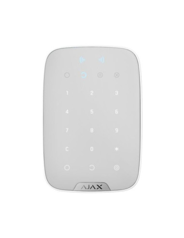 Tastiera touch radio con lettore carte contactless bianca