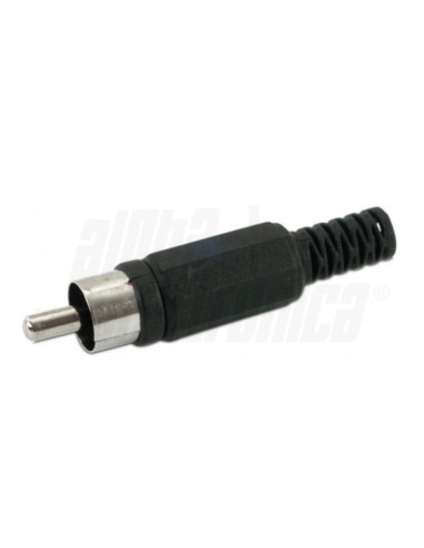 Spina rca nera c/guidacavo
