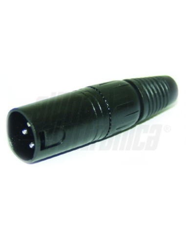 Spina XLR nera per microfoni