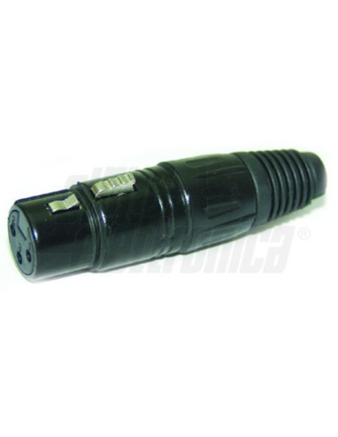 Presa XLR nera per microfoni