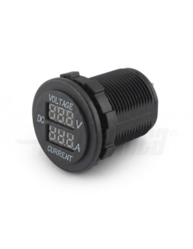 Display volmetro/amperometro 12/24v 0-10A per batterie