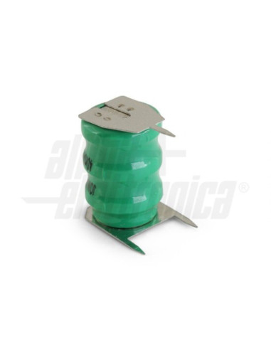 Batteria bottone NiMH 3,6V 40mA cont. pcb