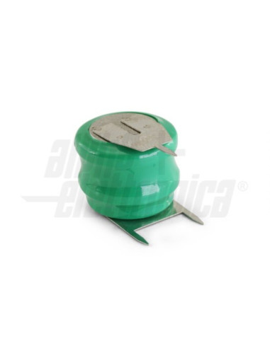 Batteria bottone NiMH 2,4V 80mA cont. pcb