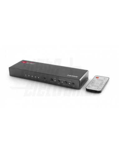 Commutatore HDMI 4 in-1 out 4K@60Hz HDR con estrattore audio analogico/digitale