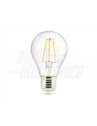 Lampada LED E27 8W filamento 2700k 1010l 360° ⌀60x60mm