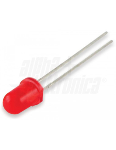 Diodo LED ⌀5 mm rosso diffuso