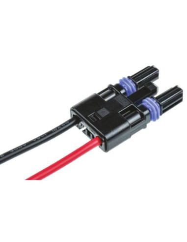 Cavo assemblato slimseal nero maschio 2p 250V ca/cc IP67