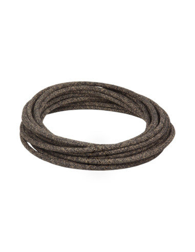 Cavo elettrico in tessuto tondo 3x0,75 canvas marrone