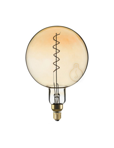 Lampada LED E27 220Vac 4W dimmerabile G200 xxl ambra