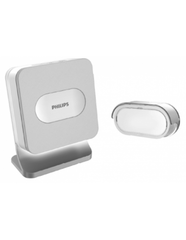Campanello senza fili a batterie 300m Philips WelcomBell 300 Basic