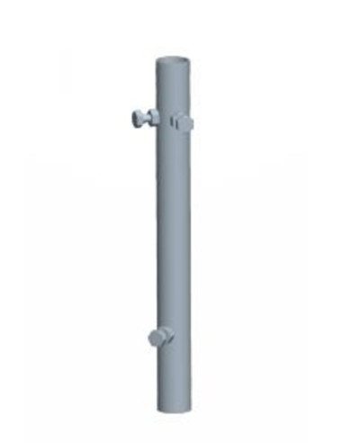 Palo h.3m ⌀42mm spessore 2mm con 3 bulloni M10