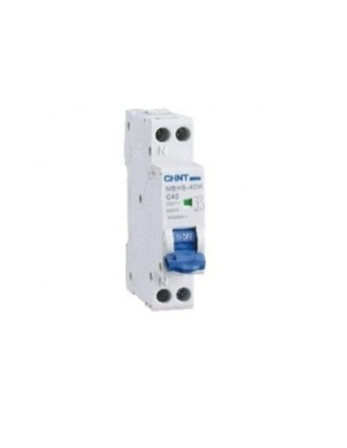 Nbh8-interrutore m/t 1p+n 6A curva c 4,5ka 1m