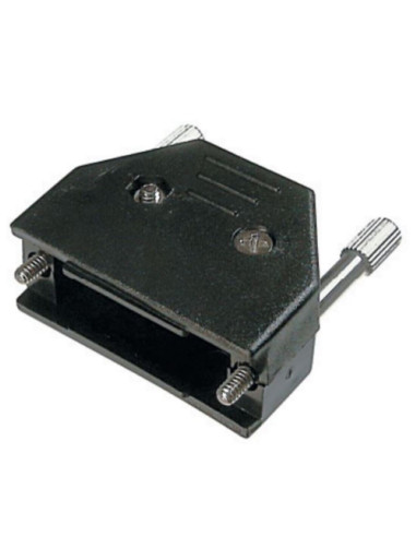 Guscio d-sub  9p vite lunga plastica nero