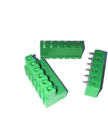 Connettore femmina a carrello passo 5mm CPF5/6