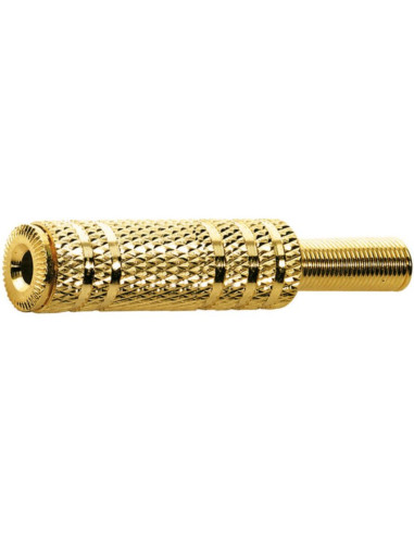 Presa volante 3,5mm stereo dorata