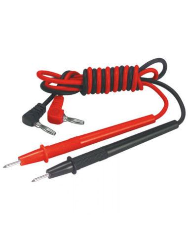 Coppia puntali tester spina ⌀4mm rosso/nero