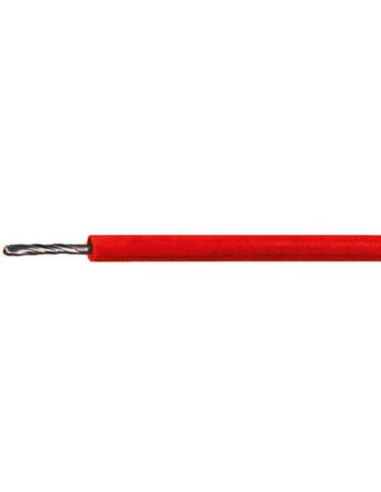 Cavetto flessibile sezione 0,75 rosso