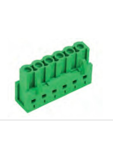 Morsetto PTR 2p mas vert. p. 5,08 dritto
