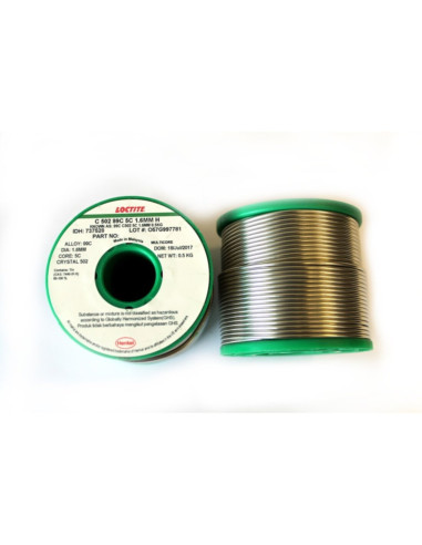 Stagno filo 99c 502 diam 1,6 500gr lega 99c sn99,3/cu0,7 fusione 228/243°