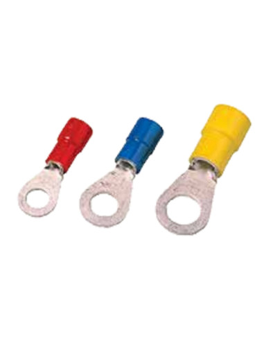 Terminale occhiello isolato blu 8mm