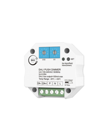 Controller DALI 1 address 1 group 1 push in 220V out BUS DALI 100mA