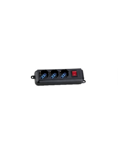 Presa multipla 3p 10/16a con nera