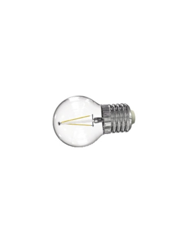 Lampada LED E27 220V 1,6W mini goccia filamento rosso