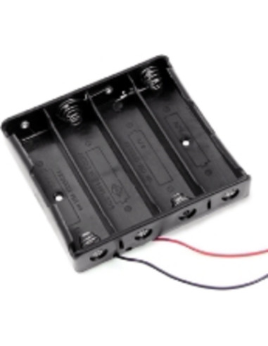 Portabatteria per 4 batterie 18650