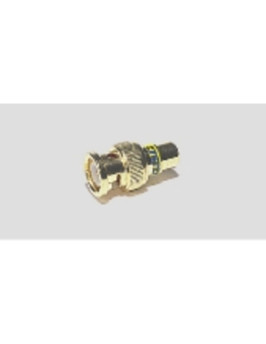 Adattatore dorato spina BNC / presa rca
