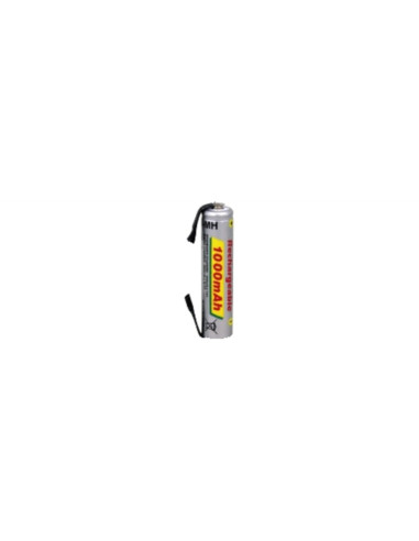 Batteria NiMH AAA 1000mAh con lamelle ⌀10,5x44,5mm skb
