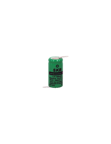 Batteria 2/3 AA NiMH 650mA con lamelle