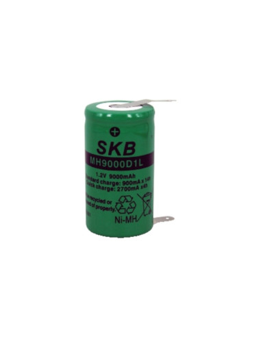 Batteria NiMH torcia D 9000mAh con lamel 61,5x33mm