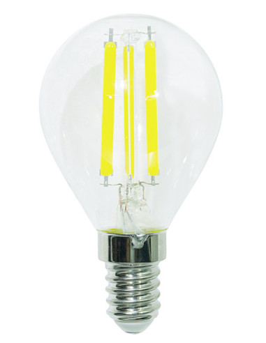 Lampada LED G45 E14 6,5W 4000k 806lm filamento trasparente 320° 45x80mm