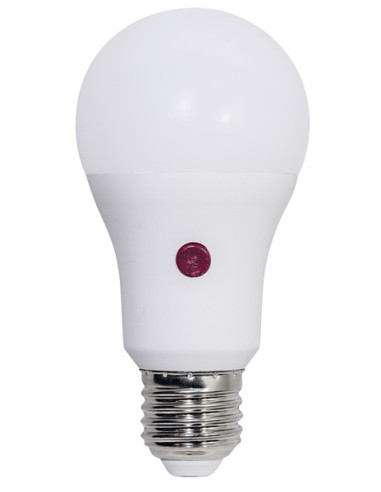 Lampada LED 220V E27 8W 3000k fa310° lm806 goccia a60gh crepuscolare