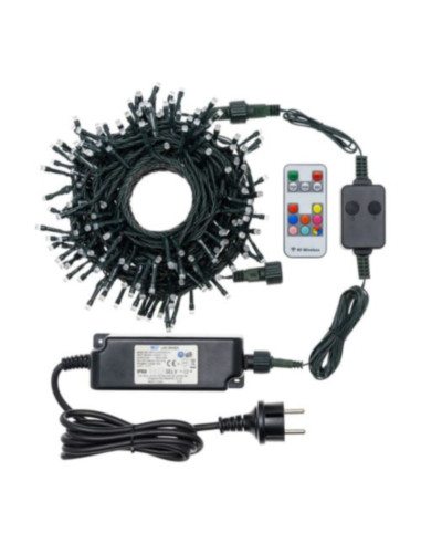Catena natalizia Wonder 200 LED 16m multicolore TLR-SC