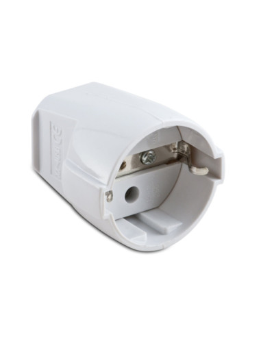 Presa Schuko volante 16A bianca