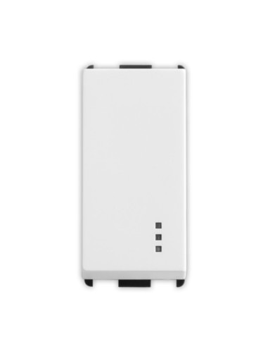 Deviatore 1P 10A bianco serie PIXIA con predisposizione retroilluminazione