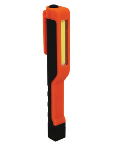 Torcia LED hi lum 1W cob con magnete e clip