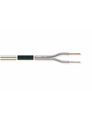 Cavo piattina polarizzata 2x0.75mm² per casse acustiche nero