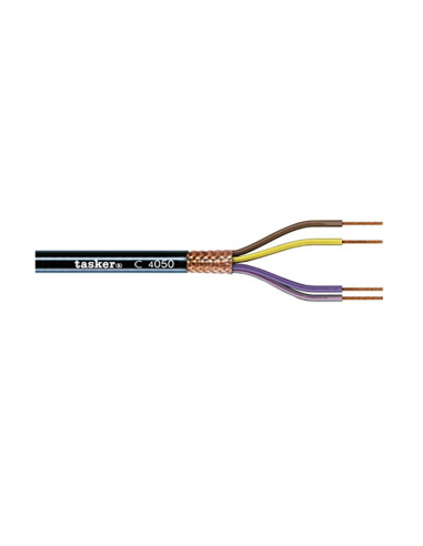 Cavo schermato a treccia 4x 0,50mm² per trasmissione dati o elettronica