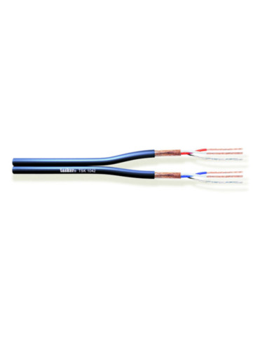 Cavo piatto microfonico 2x2x0,22mm² bilanciato blue