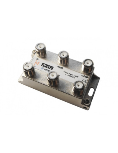 Derivatore lineare 2 derivate -10dB con passaggio DC e connettori F