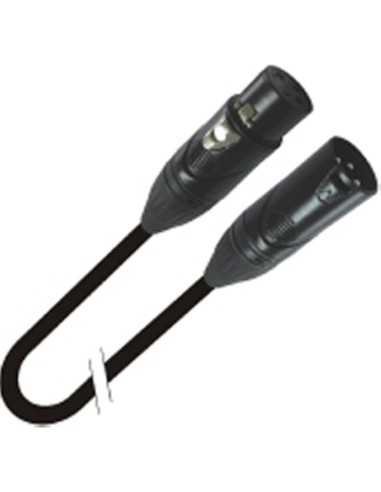 Cavo microfonico XLR M/F 20m nero professionale