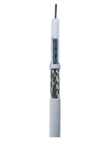 Cavo coax classe a - h-399a al PVC 6,6 mm bianco easybox  100