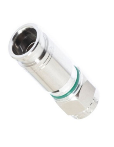 Connettore F a compressione da 6,70mm  per cavo H-325 (colore verde)