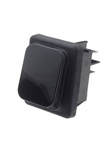 Inter. bipolare nero IP65 16A 250VAC non lumin. faston 6.3 dima 30x22 mm cert. ul