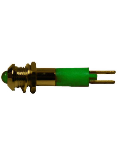 Led  5mm bidirezionale sporgente verde 24 V AC/DC