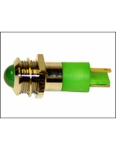 Led 10mm verde  24 V dc